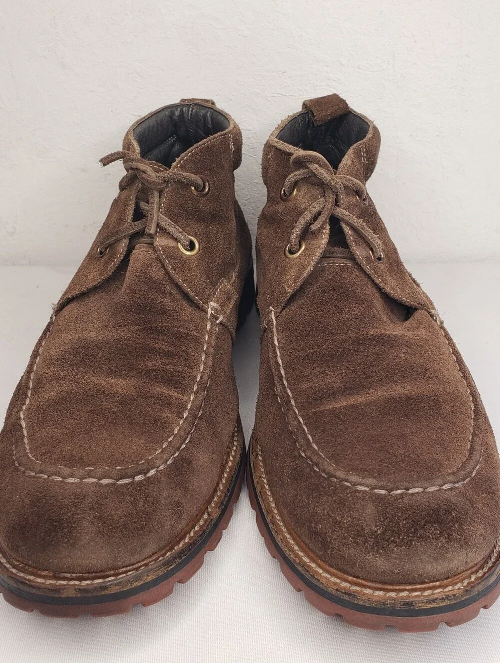 John Varvatos Brown Suede Chukka Boots